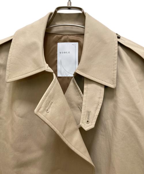Noble（ノーブル）Noble (ノーブル) コットンダブルクロスハーフコート ベージュ サイズ:36の古着・服飾アイテム