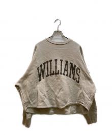 MICA&DEAL（マイカアンドディール）の古着「"WILLIAMS"ロゴ裏起毛スウェット」｜ベージュ