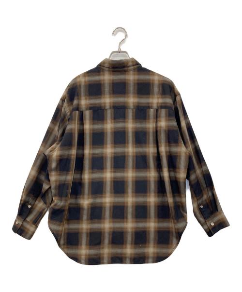 Spick and Span（スピック＆スパン）Spick and Span (スピック＆スパン) TRツイルチェックシャツ ブラウン サイズ:Freeの古着・服飾アイテム