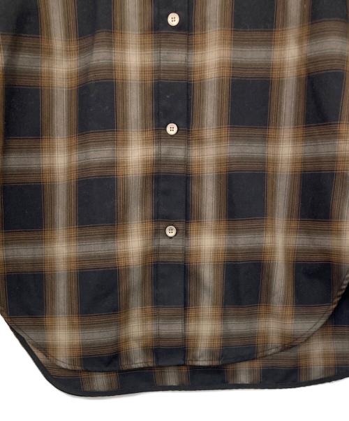 Spick and Span（スピック＆スパン）Spick and Span (スピック＆スパン) TRツイルチェックシャツ ブラウン サイズ:Freeの古着・服飾アイテム