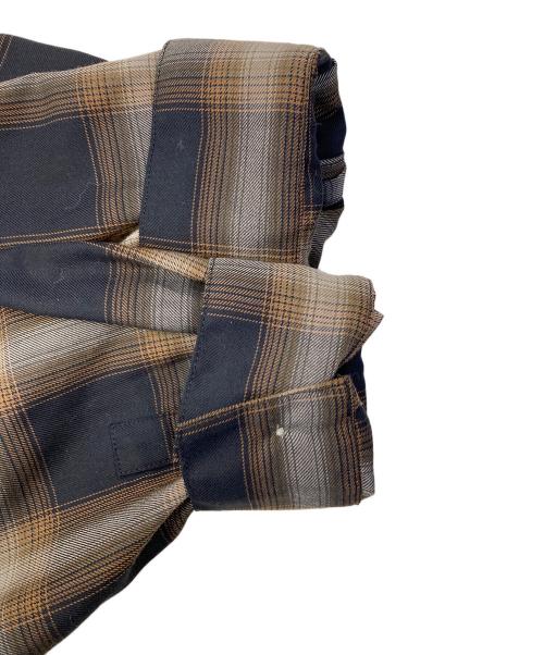 Spick and Span（スピック＆スパン）Spick and Span (スピック＆スパン) TRツイルチェックシャツ ブラウン サイズ:Freeの古着・服飾アイテム