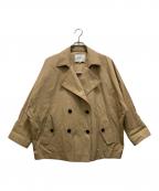 marmorsマルモア）の古着「ドルマンショートトレンチコート」｜ベージュ