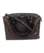 COACHコーチ）の古着「ベネット ミニサッチェ 2WAYショルダーバッグ」｜ブラウン ブラック