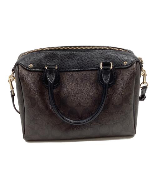 COACH（コーチ）COACH (コーチ) ベネット ミニサッチェ 2WAYショルダーバッグ ブラウン ブラックの古着・服飾アイテム