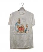 PRELUDE DESIGNSプレリュードデザイン）の古着「ヴィンテージ ピーターラビットTシャツ」｜ホワイト