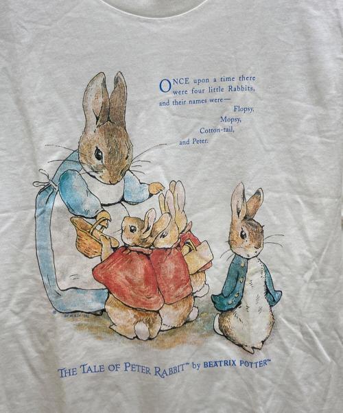 PRELUDE DESIGNS（プレリュードデザイン）PRELUDE DESIGNS (プレリュードデザイン) ヴィンテージ ピーターラビットTシャツ ホワイト サイズ:Mの古着・服飾アイテム