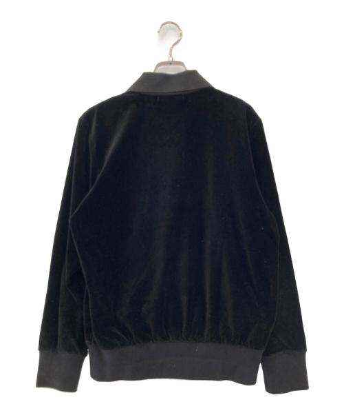 Yves Saint Laurent（イヴサンローラン）Yves Saint Laurent (イヴサンローラン) ヴィンテージ襟付ベロアスウェット ブラック サイズ:Mの古着・服飾アイテム