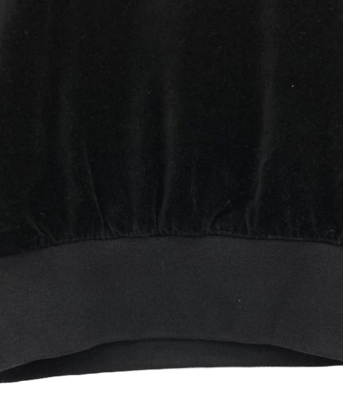 Yves Saint Laurent（イヴサンローラン）Yves Saint Laurent (イヴサンローラン) ヴィンテージ襟付ベロアスウェット ブラック サイズ:Mの古着・服飾アイテム