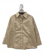 BURBERRY LONDONバーバリーロンドン）の古着「ノバチェック切替 比翼シャツ」｜ベージュ
