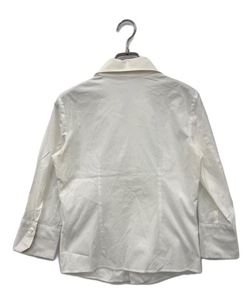 BURBERRY LONDON（バーバリーロンドン）BURBERRY LONDON (バーバリーロンドン) フリルシャツ ホワイト サイズ:38の古着・服飾アイテム