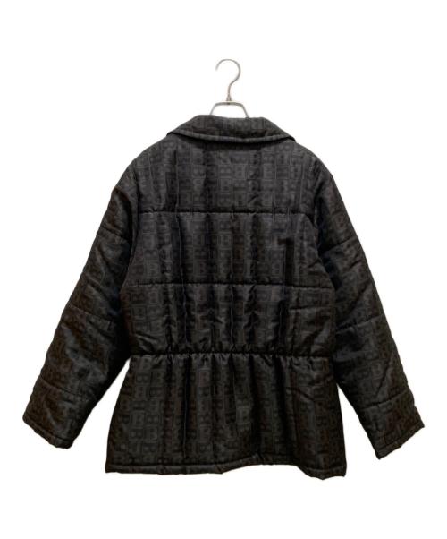 Burberry's（バーバリーズ）Burberry's (バーバリーズ) ギャザーデザイン総柄中綿ジャケット ブラウン サイズ:40の古着・服飾アイテム