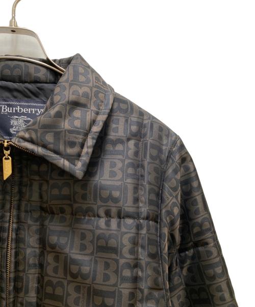 Burberry's（バーバリーズ）Burberry's (バーバリーズ) ギャザーデザイン総柄中綿ジャケット ブラウン サイズ:40の古着・服飾アイテム