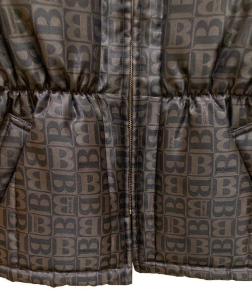 Burberry's（バーバリーズ）Burberry's (バーバリーズ) ギャザーデザイン総柄中綿ジャケット ブラウン サイズ:40の古着・服飾アイテム