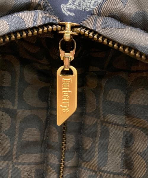Burberry's（バーバリーズ）Burberry's (バーバリーズ) ギャザーデザイン総柄中綿ジャケット ブラウン サイズ:40の古着・服飾アイテム