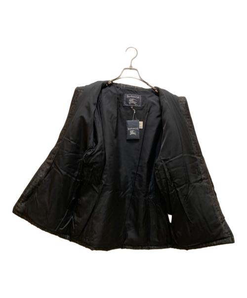 Burberry's（バーバリーズ）Burberry's (バーバリーズ) ギャザーデザイン総柄中綿ジャケット ブラウン サイズ:40の古着・服飾アイテム