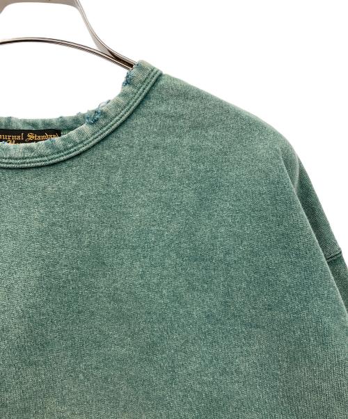 J.S HOMESTEAD（ジャーナルスタンダード ホームステッド）J.S HOMESTEAD (ジャーナルスタンダード ホームステッド) パシフィック 裏毛 ダメージ スウェット グリーン サイズ:Mの古着・服飾アイテム