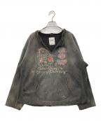 BOWWOWバウワウ）の古着「ケミストリーカットオフスウェットシャツ」｜グレー