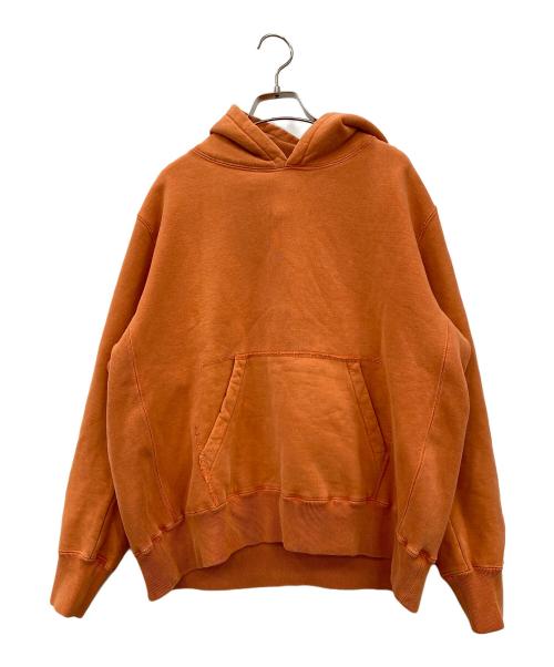 REMI RELIEF（レミレリーフ）REMI RELIEF (レミレリーフ) ヴィンテージ加工プルオーバーパーカー オレンジ サイズ:Lの古着・服飾アイテム