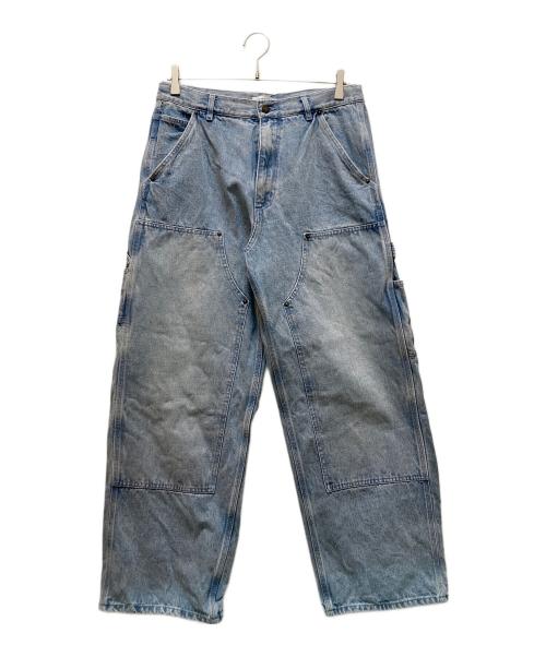 FREAK'S STORE（フリークスストア）FREAK'S STORE (フリークスストア) ダブルニーデニムパンツ インディゴ サイズ:Lの古着・服飾アイテム