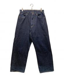J.S HOMESTEAD（ジャーナルスタンダード ホームステッド）の古着「ワイドデニムパンツ」｜インディゴ