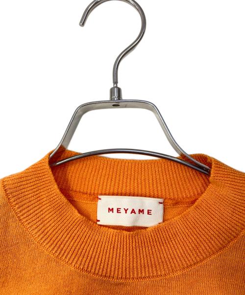 MAYAME（メヤメ）MAYAME (メヤメ) ウォッシャブルメリノウールコットンニット オレンジ サイズ:Fの古着・服飾アイテム