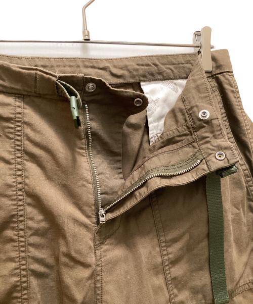 THE NORTHFACE PURPLELABEL（ザ・ノースフェイス パープルレーベル）THE NORTHFACE PURPLELABEL (ザ・ノースフェイス パープルレーベル) リップストップ ワイド クロップド パンツ ブラウン サイズ:32の古着・服飾アイテム