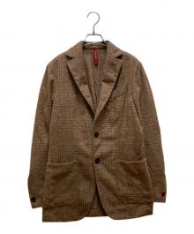 ernesto×BEAMS（エルネスト×ビームス）の古着「別注グレンプレイド 2Bチェックテーラードジャケット」｜ベージュ
