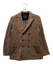 T-Jacket（ティージャケット）の古着「ツイードダブルテーラードジャケット」｜ベージュ
