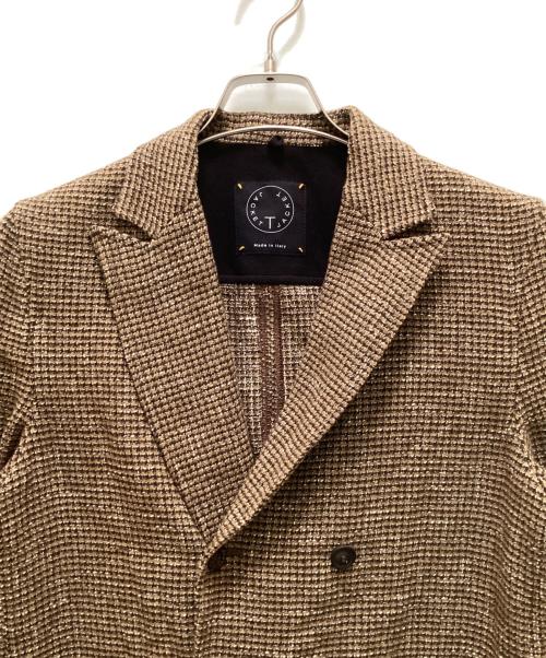T-Jacket（ティージャケット）T-JACKET (ティージャケット) ツイードダブルテーラードジャケット ベージュ サイズ:Sの古着・服飾アイテム
