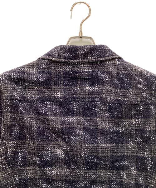 T-Jacket（ティージャケット）T-JACKET (ティージャケット) 2Bチェックテーラードジャケット ネイビー サイズ:Sの古着・服飾アイテム