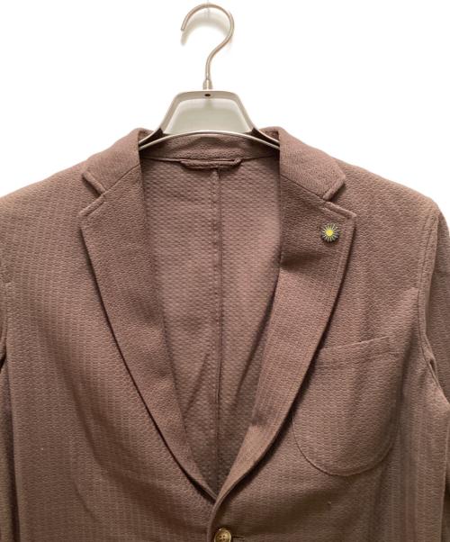 giannetto（ジャンネット）giannetto (ジャンネット) RIVIERA 2Bテーラードジャケット ブラウン サイズ:44の古着・服飾アイテム