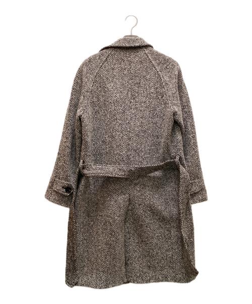 PALTO（パルト）PALTO (パルト) ツイードコート ブラック×ホワイト サイズ:４６の古着・服飾アイテム