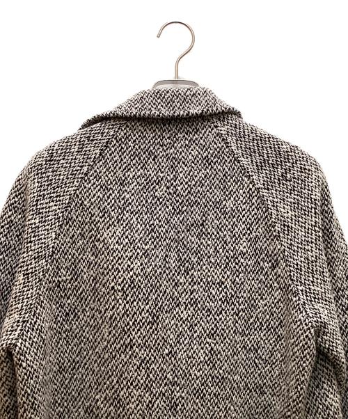 PALTO（パルト）PALTO (パルト) ツイードコート ブラック×ホワイト サイズ:４６の古着・服飾アイテム