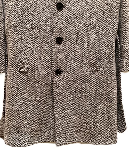 PALTO（パルト）PALTO (パルト) ツイードコート ブラック×ホワイト サイズ:４６の古着・服飾アイテム