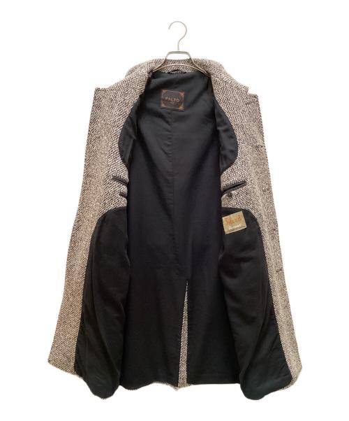 PALTO（パルト）PALTO (パルト) ツイードコート ブラック×ホワイト サイズ:４６の古着・服飾アイテム