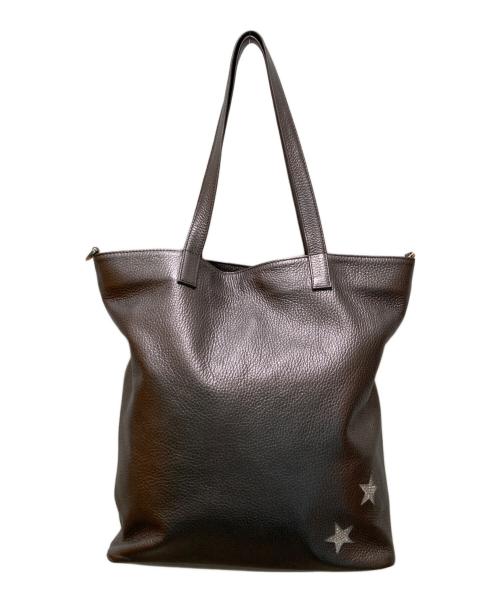 SALON DE ALFURD（サロン・ド・アルファード）SALON DE ALFURD (サロン・ド・アルファード) スターデザインレザー トートバッグ グレーの古着・服飾アイテム