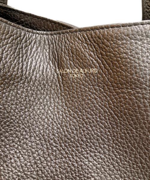 SALON DE ALFURD（サロン・ド・アルファード）SALON DE ALFURD (サロン・ド・アルファード) スターデザインレザー トートバッグ グレーの古着・服飾アイテム