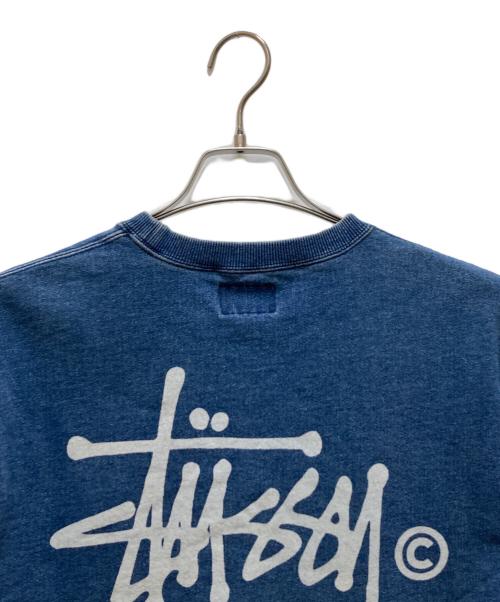 stussy（ステューシー）stussy (ステューシー) スウェットデニムTシャツ インディゴ サイズ:Mの古着・服飾アイテム