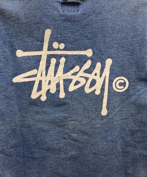 stussy（ステューシー）stussy (ステューシー) スウェットデニムTシャツ インディゴ サイズ:Mの古着・服飾アイテム