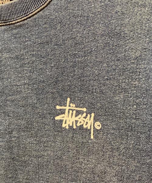 stussy（ステューシー）stussy (ステューシー) スウェットデニムTシャツ インディゴ サイズ:Mの古着・服飾アイテム