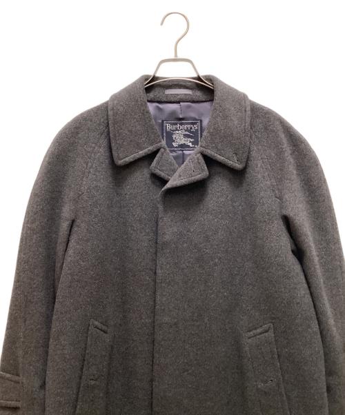 Burberry's（バーバリーズ）Burberry's (バーバリーズ) ウールカシミヤステンカラーコート グレー サイズ:９２の古着・服飾アイテム