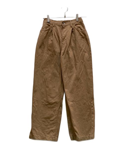 DANTON（ダントン）DANTON (ダントン) コットンカツラギ タックパンツ ブラウン サイズ:36の古着・服飾アイテム