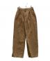 DANTON（ダントン）の古着「コットンカツラギ タックパンツ」｜ブラウン