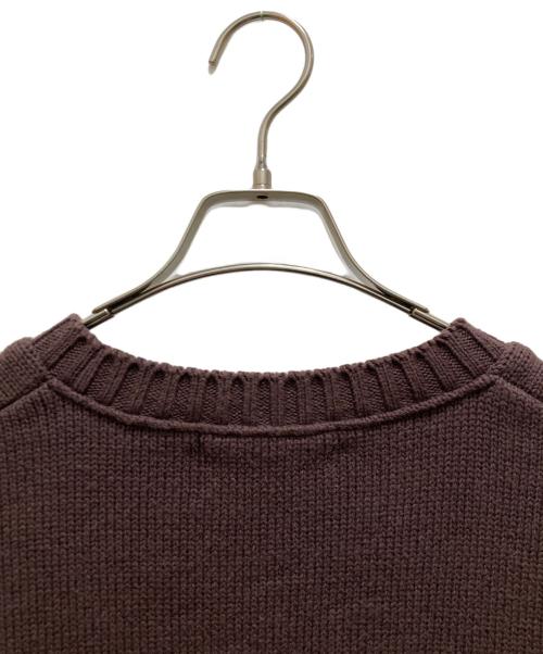 STEAD（ステッド）STEAD (ステッド) ホビー インターシャ ニット ブラウン サイズ:Ｍの古着・服飾アイテム