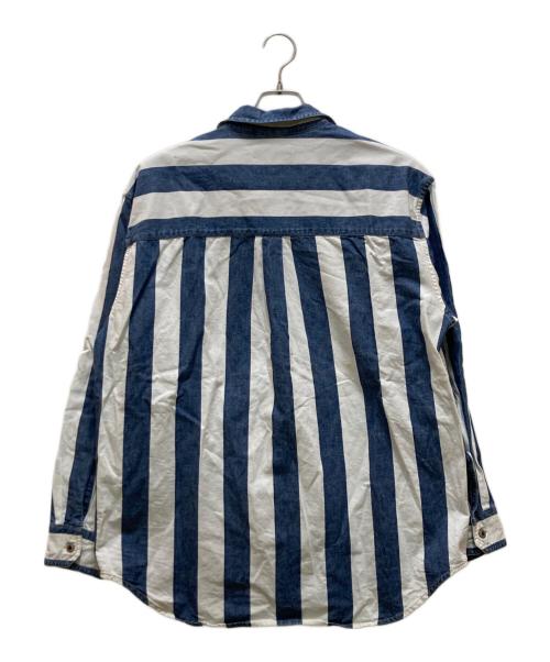 Levi's SILVER TAB（リーバイス シルバータブ）LEVI'S SILVER TAB (リーバイス シルバータブ) オーバーサイズ ストライプシャツ ホワイト×ブルー サイズ:Sの古着・服飾アイテム
