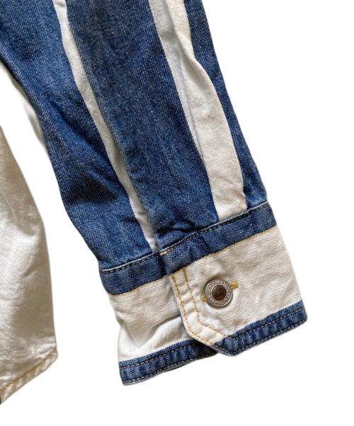 Levi's SILVER TAB（リーバイス シルバータブ）LEVI'S SILVER TAB (リーバイス シルバータブ) オーバーサイズ ストライプシャツ ホワイト×ブルー サイズ:Sの古着・服飾アイテム