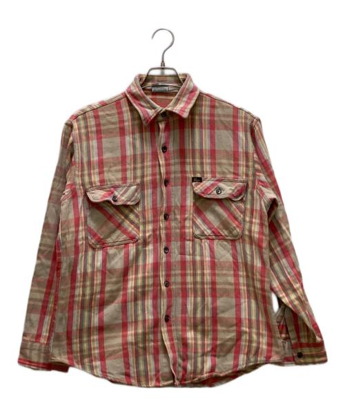 Prentiss（プレンティス）Prentiss (プレンティス) オールドチェック柄ネルシャツ ピンク サイズ:Mの古着・服飾アイテム