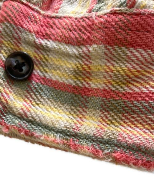 Prentiss（プレンティス）Prentiss (プレンティス) オールドチェック柄ネルシャツ ピンク サイズ:Mの古着・服飾アイテム