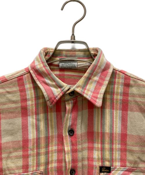 Prentiss（プレンティス）Prentiss (プレンティス) オールドチェック柄ネルシャツ ピンク サイズ:Mの古着・服飾アイテム