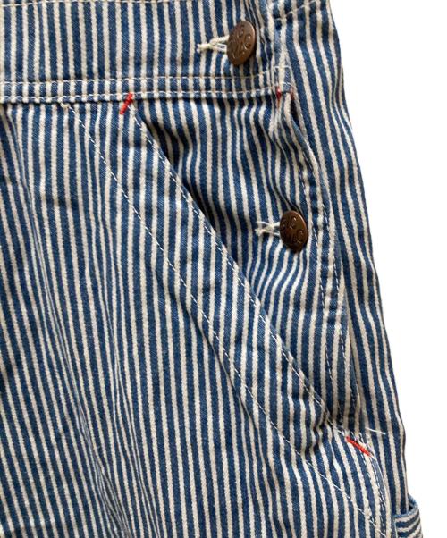 big mac（ビッグマック）BIG MAC (ビッグマック) BEAMS BOY (ビームスボーイ) 別注ヒッコリーオーバーオール ブルー サイズ:Freeの古着・服飾アイテム